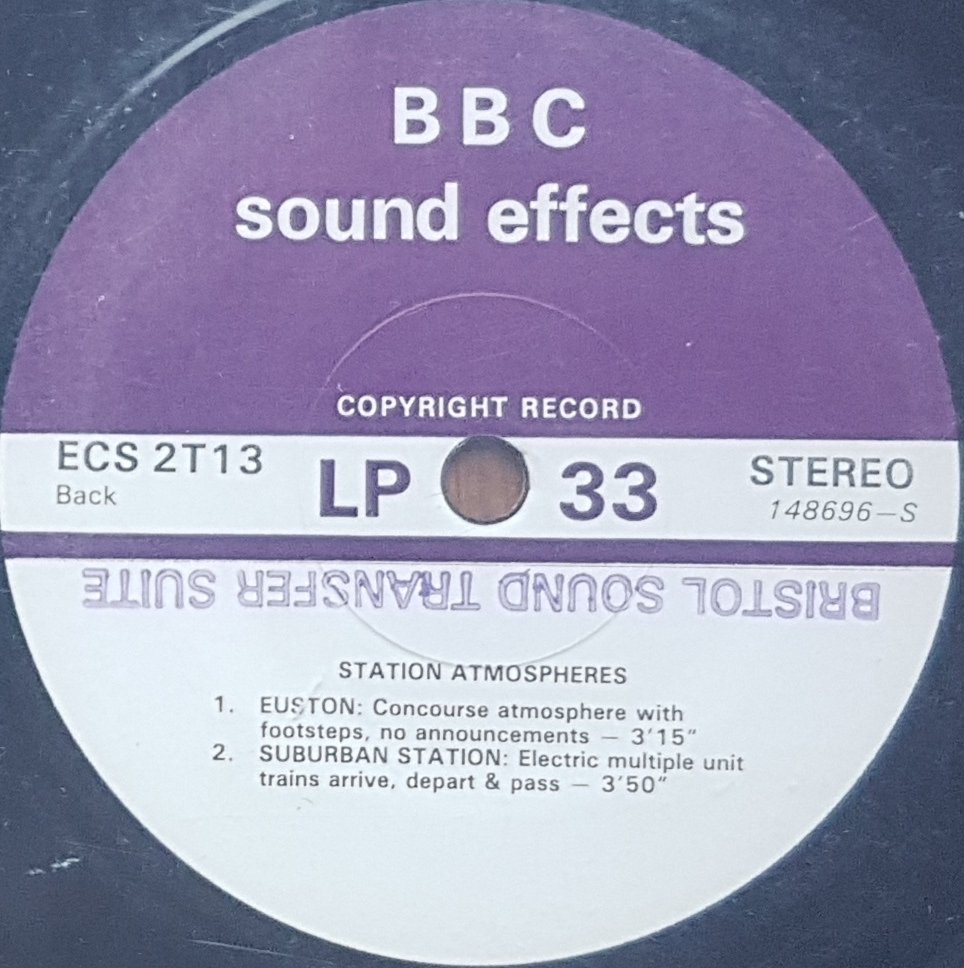 ECS 2T13 Victoria Station, London / Station atmospheres Not registered from the BBC records and Tapes library Label